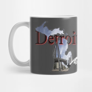 Michigan Map with Famous Fist Mug